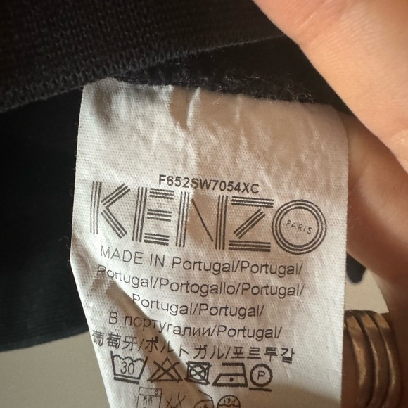 Kenzo Tiger Sweatshirt – Black with Green Logo Embroidery size M - Picture 4 of 4